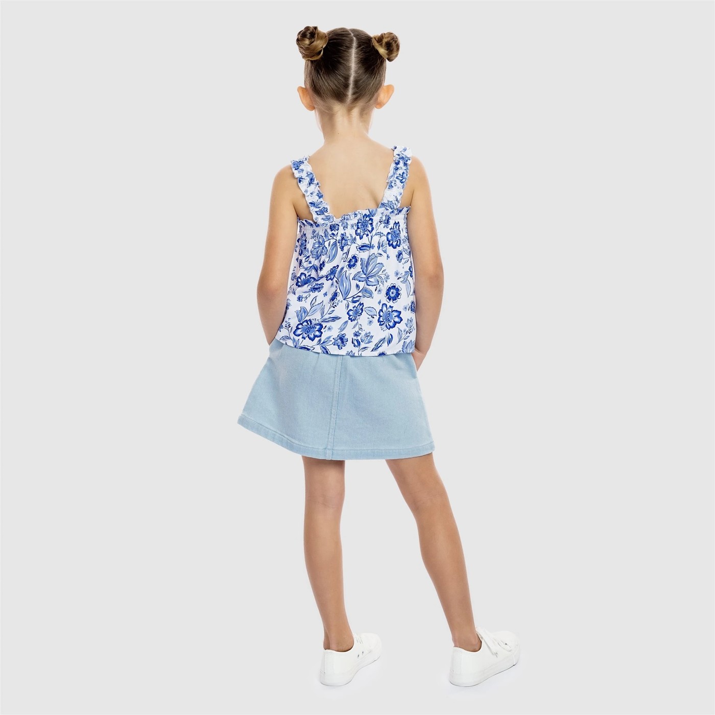 Piping Hot Chambray Skirt 4 of 6