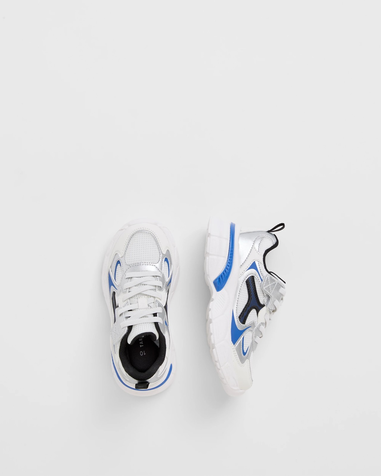 Mesh Trend Sneakers - White / Navy 3 of 3