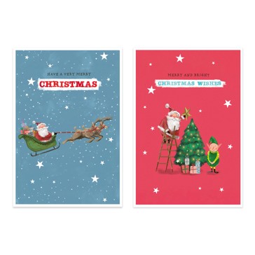 10 Pack Hallmark Boxed Charity Christmas Cards - Merry Christmas