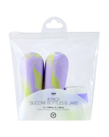 OXX Travel Pack Silicone Bottles & Jars