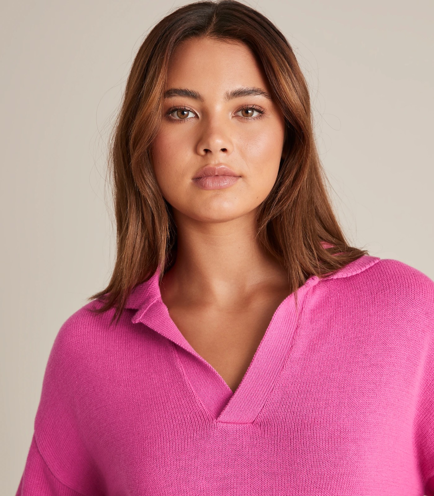 Lily Loves Boxy Knit Polo Jumper 3 of 6