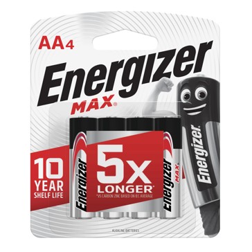 Energizer Max AA E91 - 4 Pack