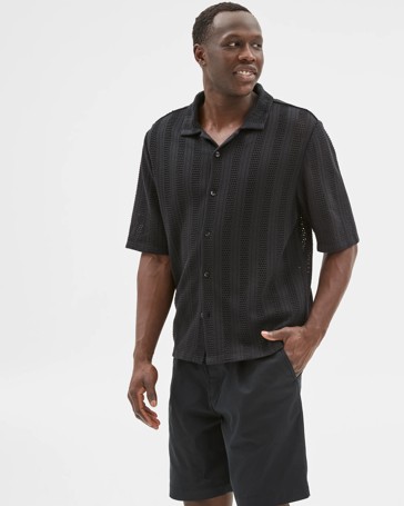 Australian Cotton Blend Knit Resort Shirt - Commons