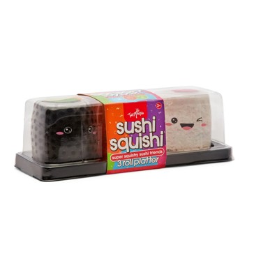 ToyMania The Sensory Toy Box Sushi Squishi Roll Platter - 3 Pack