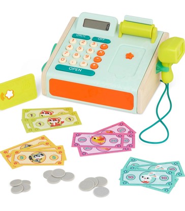 B. toys Mini Cashier Playset Toy Cash Register