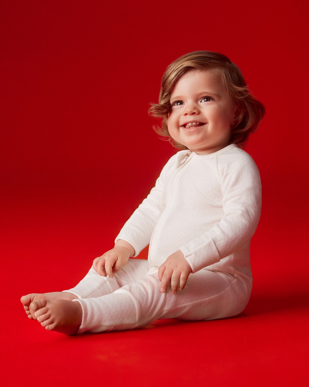 Baby Organic Cotton Pointelle Zip Coverall - Cream 5 of 5