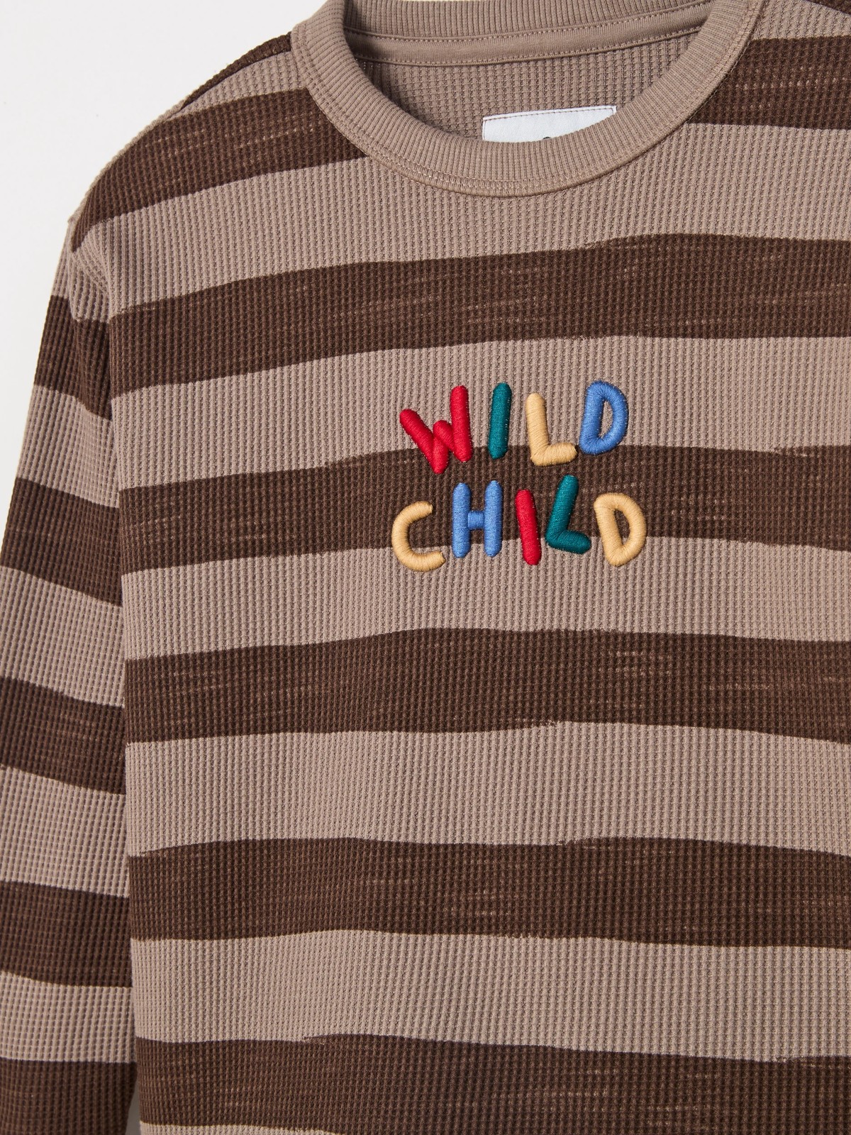Australian Cotton Long Sleeve Stripe T-Shirt 2 of 2