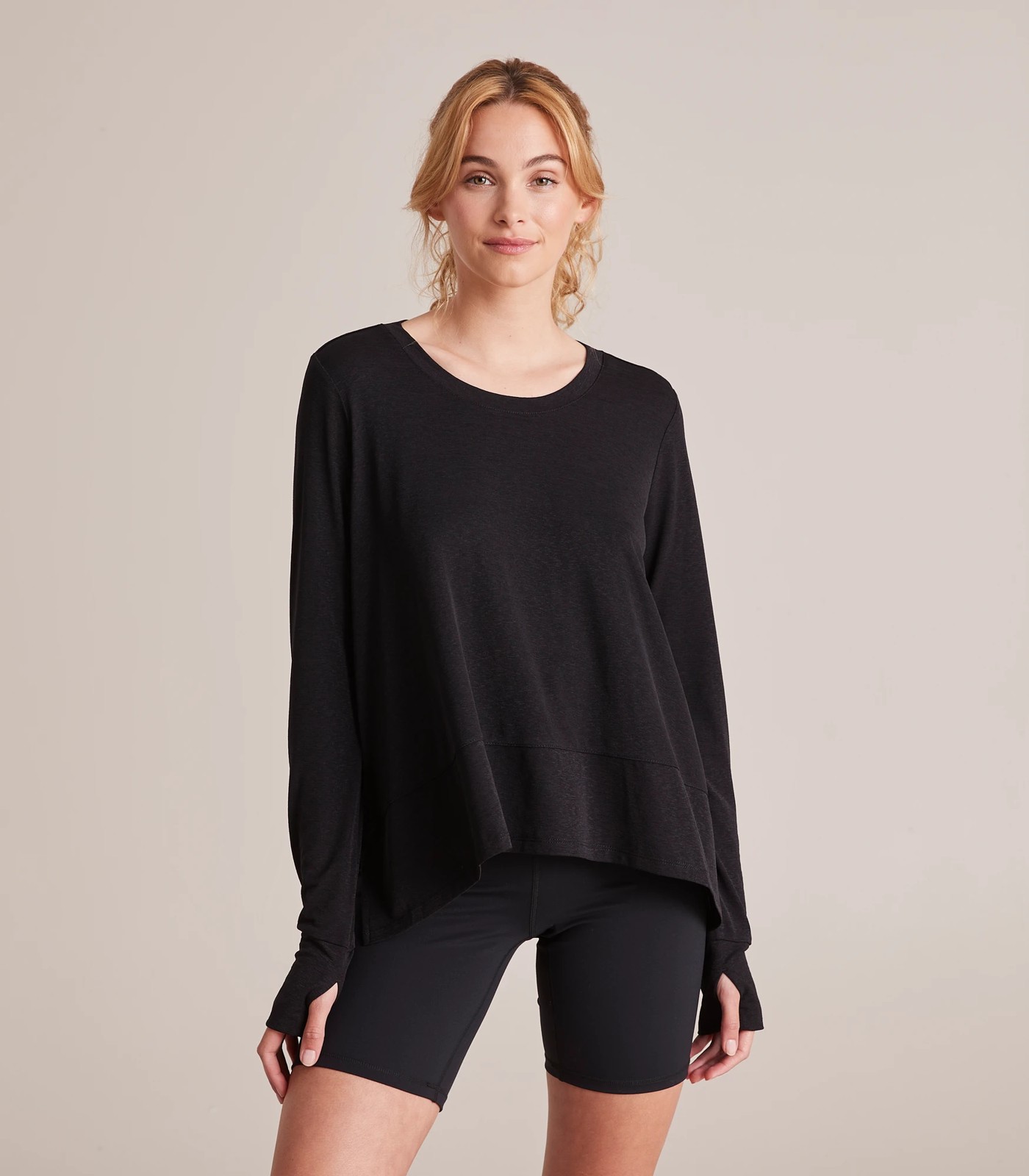 Black flowy sale long sleeve top