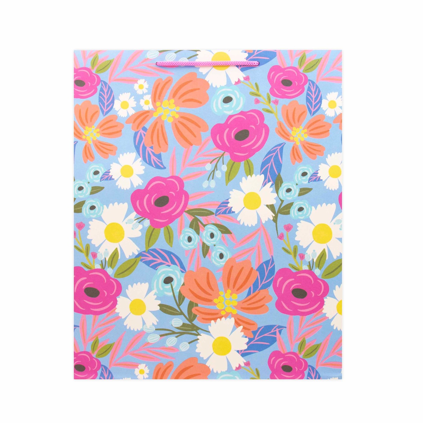 Hallmark Large Gift Bag - Blue Floral 2 of 3