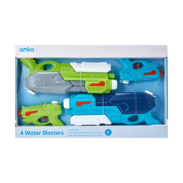 Water Guns, 4 Pack  - Anko