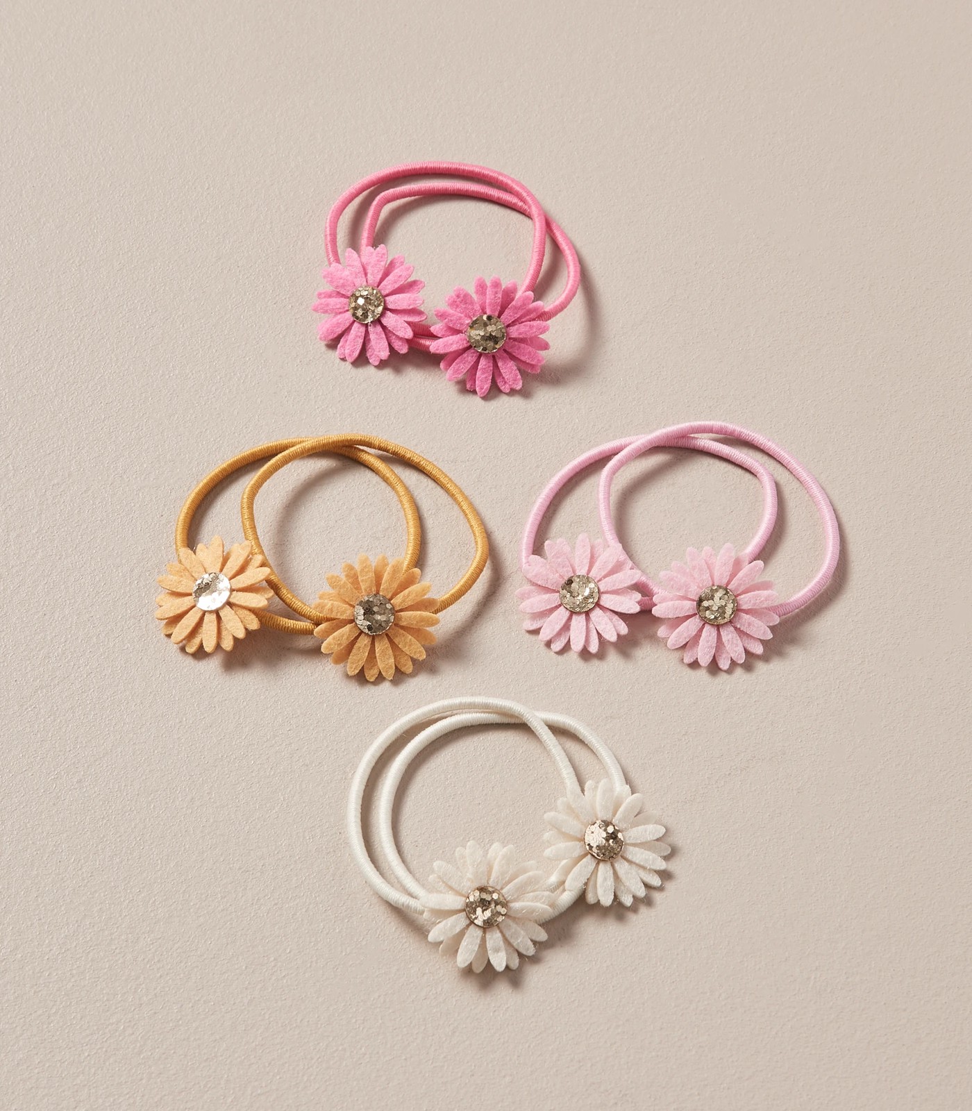 Kids 8 Pack Floral Hair Elastics