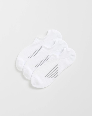 Maxx Australian Cotton Blend 3 Pack Performance No Show Sport Socks