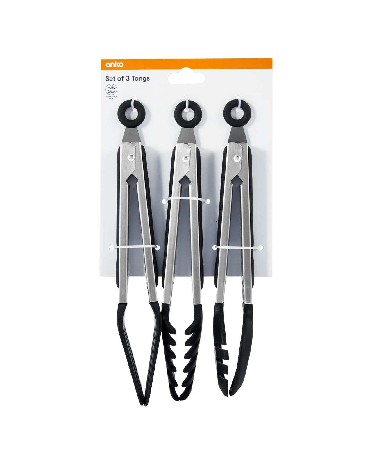 Anko Set of 3 Tongs Set 6 of 6