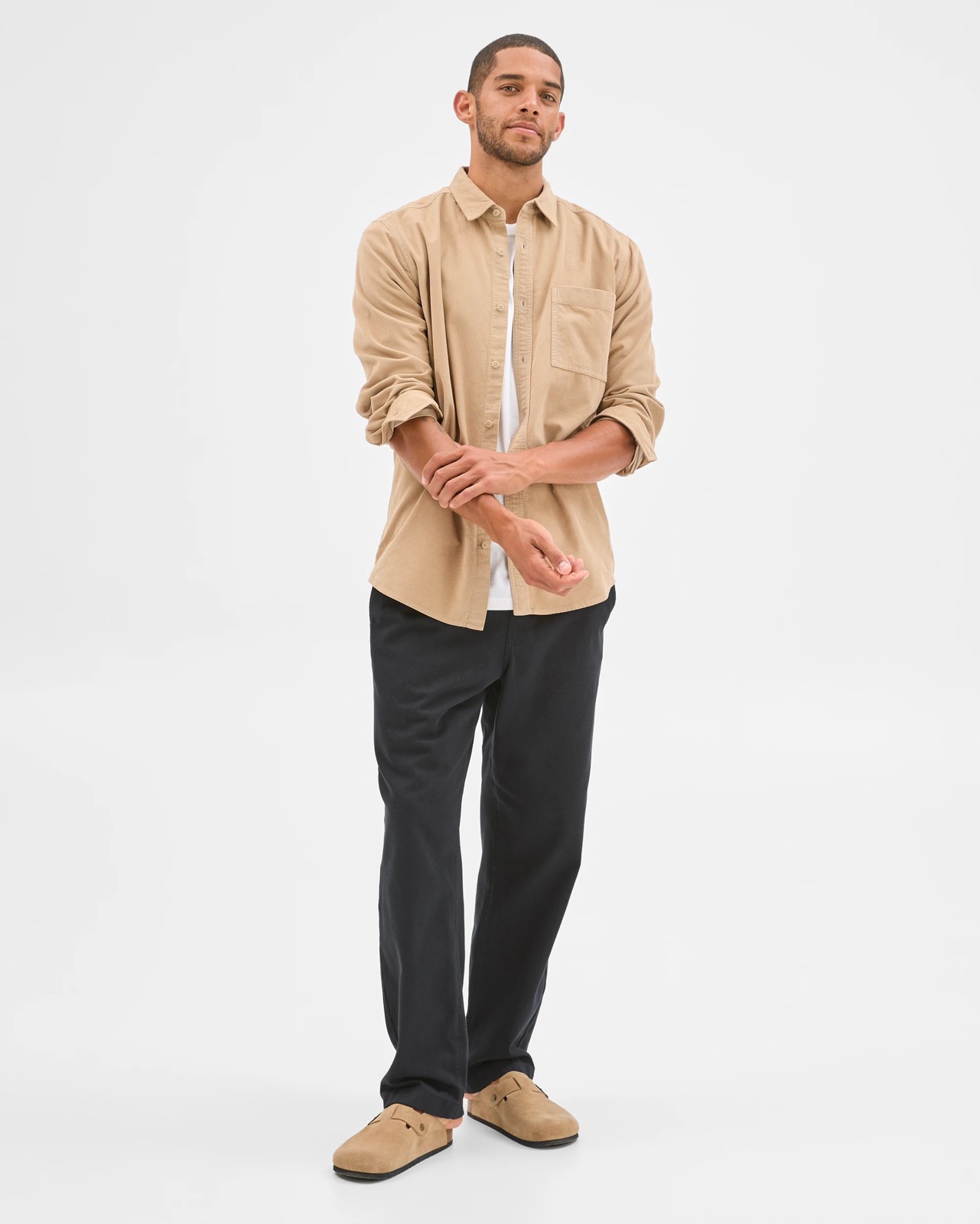 Australian Cotton Corduroy Shirt - Tan 3 of 6