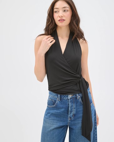Lily Loves Draped Halter Neck Top
