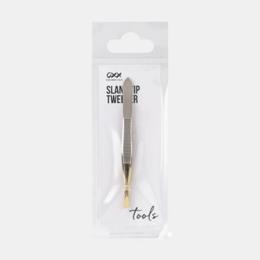 Plated Slant Tip Tweezers - OXX Cosmetics