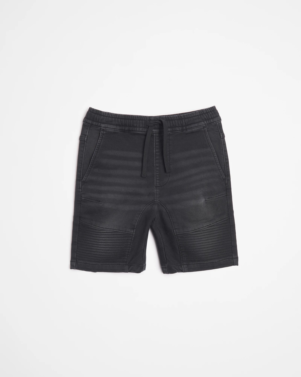 Black denim hot sale biker shorts