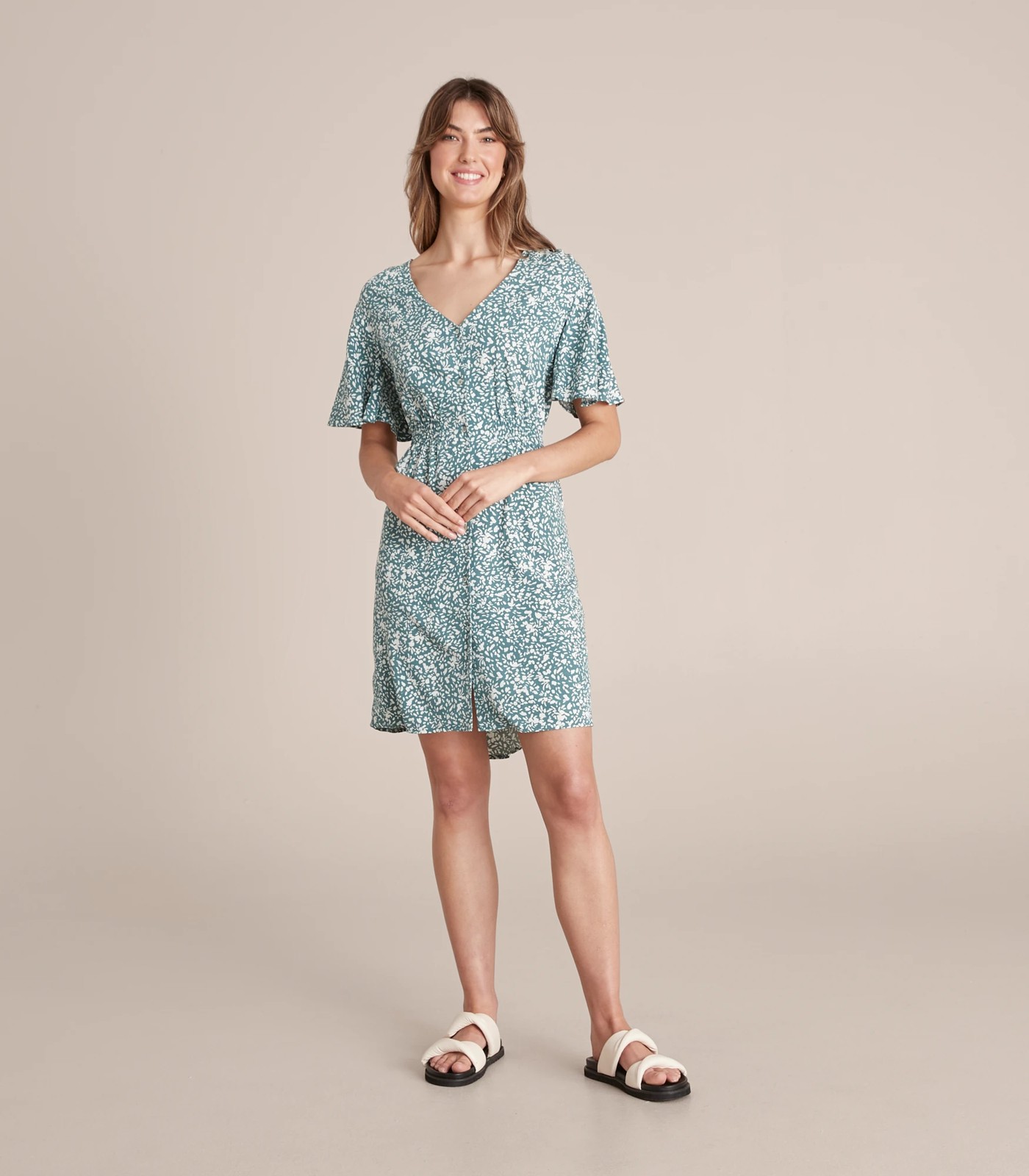 Gathered Shoulder Dress 4 of 5