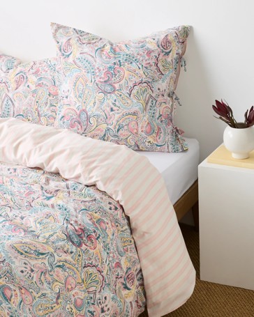 Addison Paisley Print Australian Cotton European Pillowcase