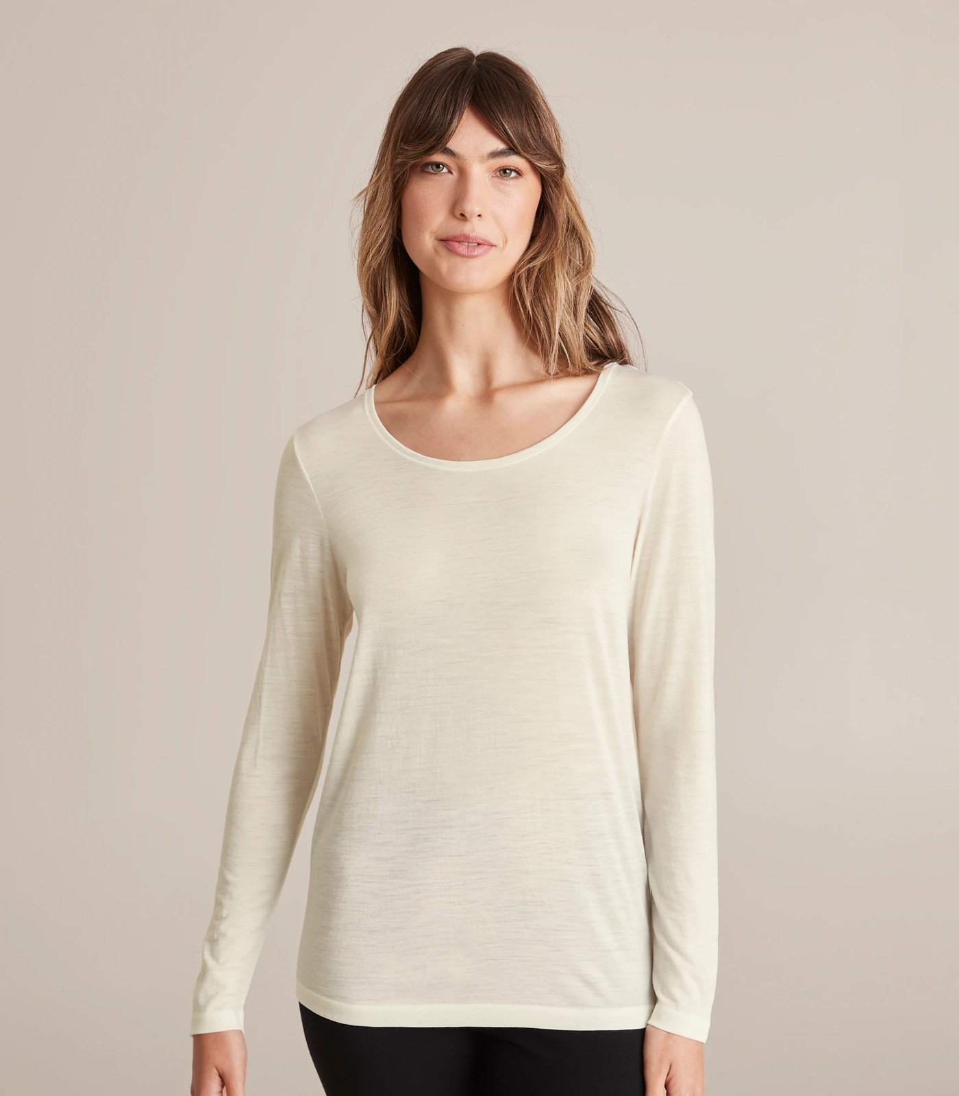 Extra Fine Australian Merino Wool Thermal Long Sleeve Spencer