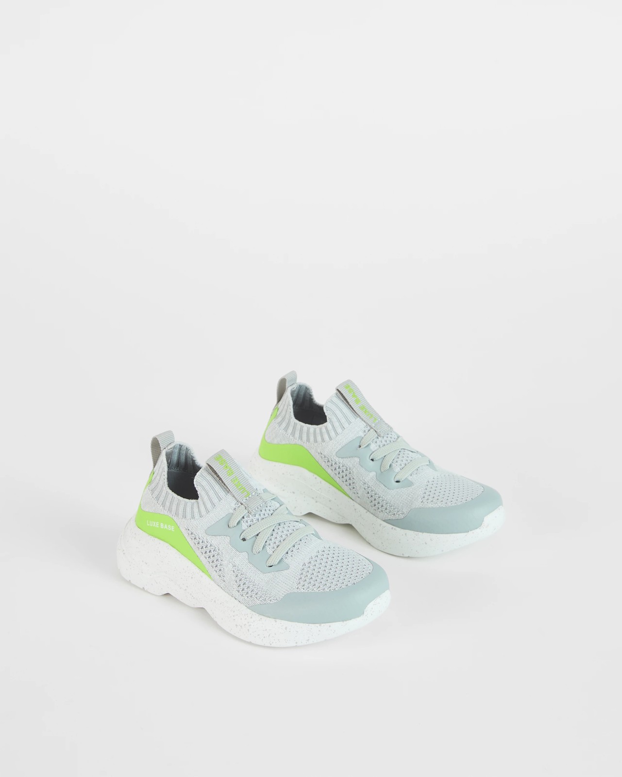 Textured Knit Sneakers - Grey 2 of 3