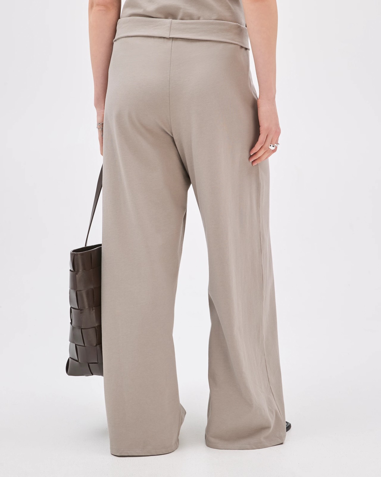 Lily Loves Australian Cotton Straight Leg Frill Pants - Portobello 6 of 6