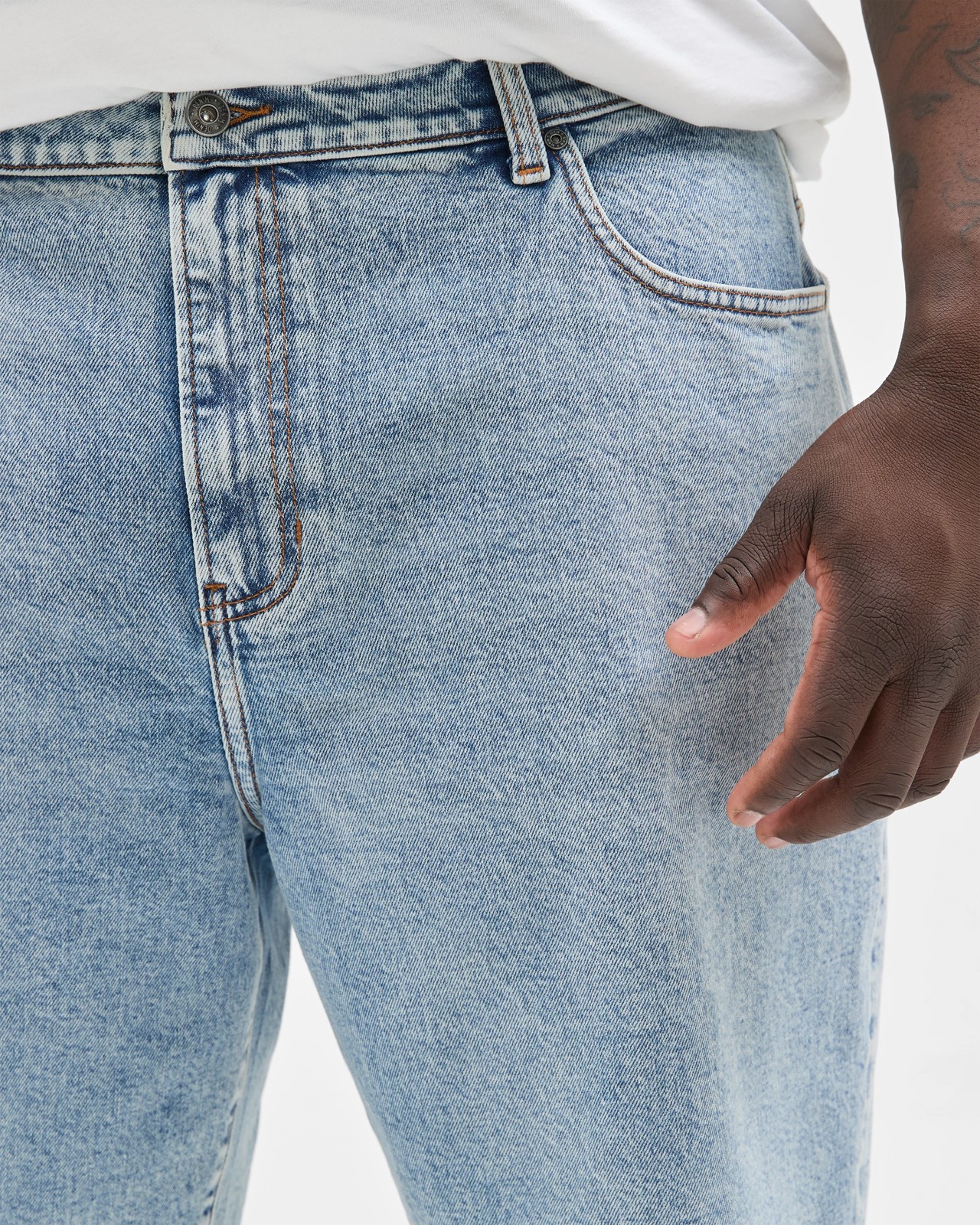 Plus Size Cotton Rich Denim Shorts 3 of 5