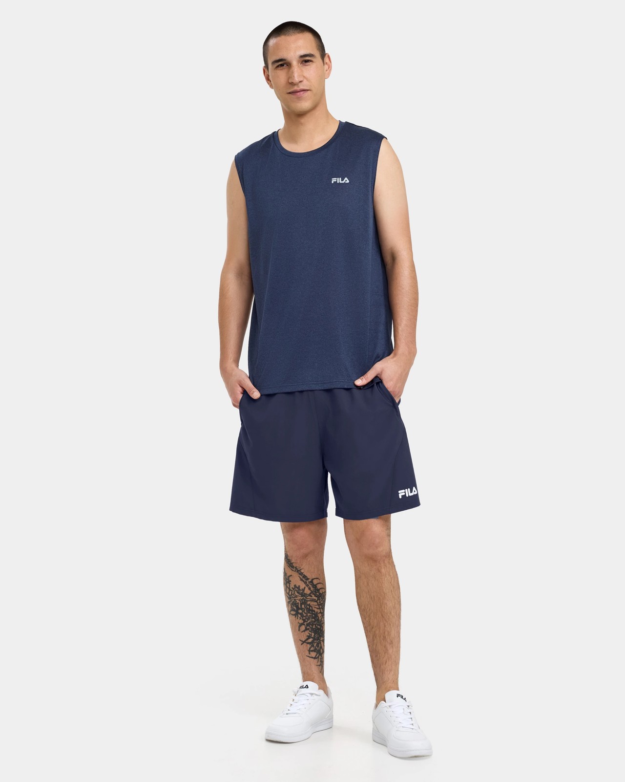 Fila Flint Quick Dry Tank Top - Navy Marle 2 of 5