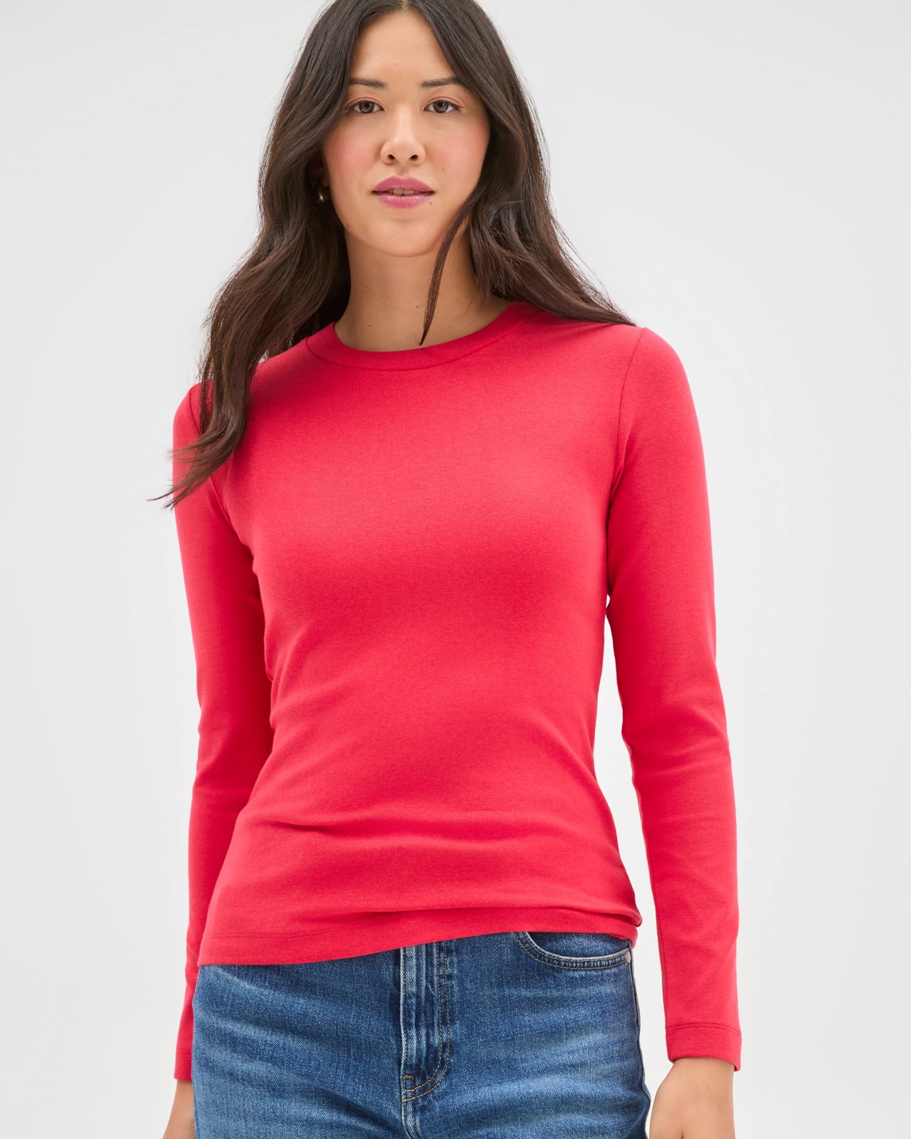 Soft Touch Long Sleeve T-Shirt - True Red 2 of 5