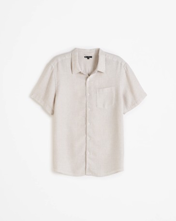 European Linen Textured Shirt