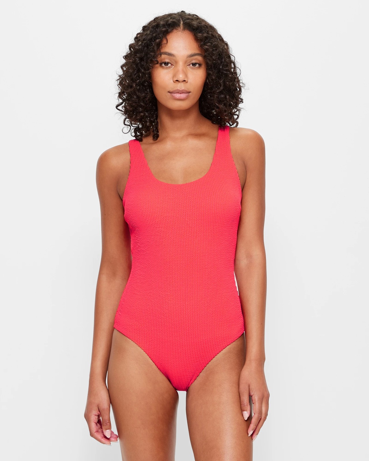 Red on sale monokini swimwear