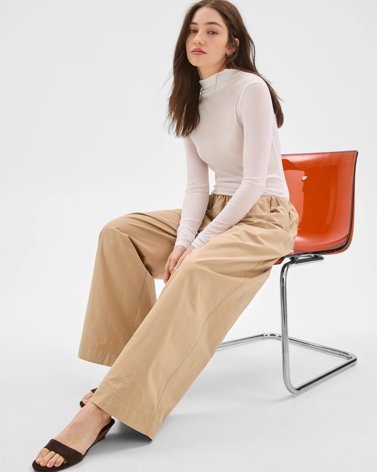 Lily Loves Australian Cotton Blend Wide Leg Barrel Pants 4 of 5