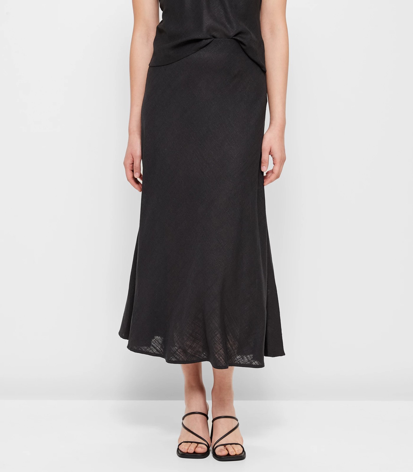 Linen Blend Midi Slip Skirt - Preview | Target Australia