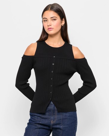 Two-Fer Knit Top - Lily Loves