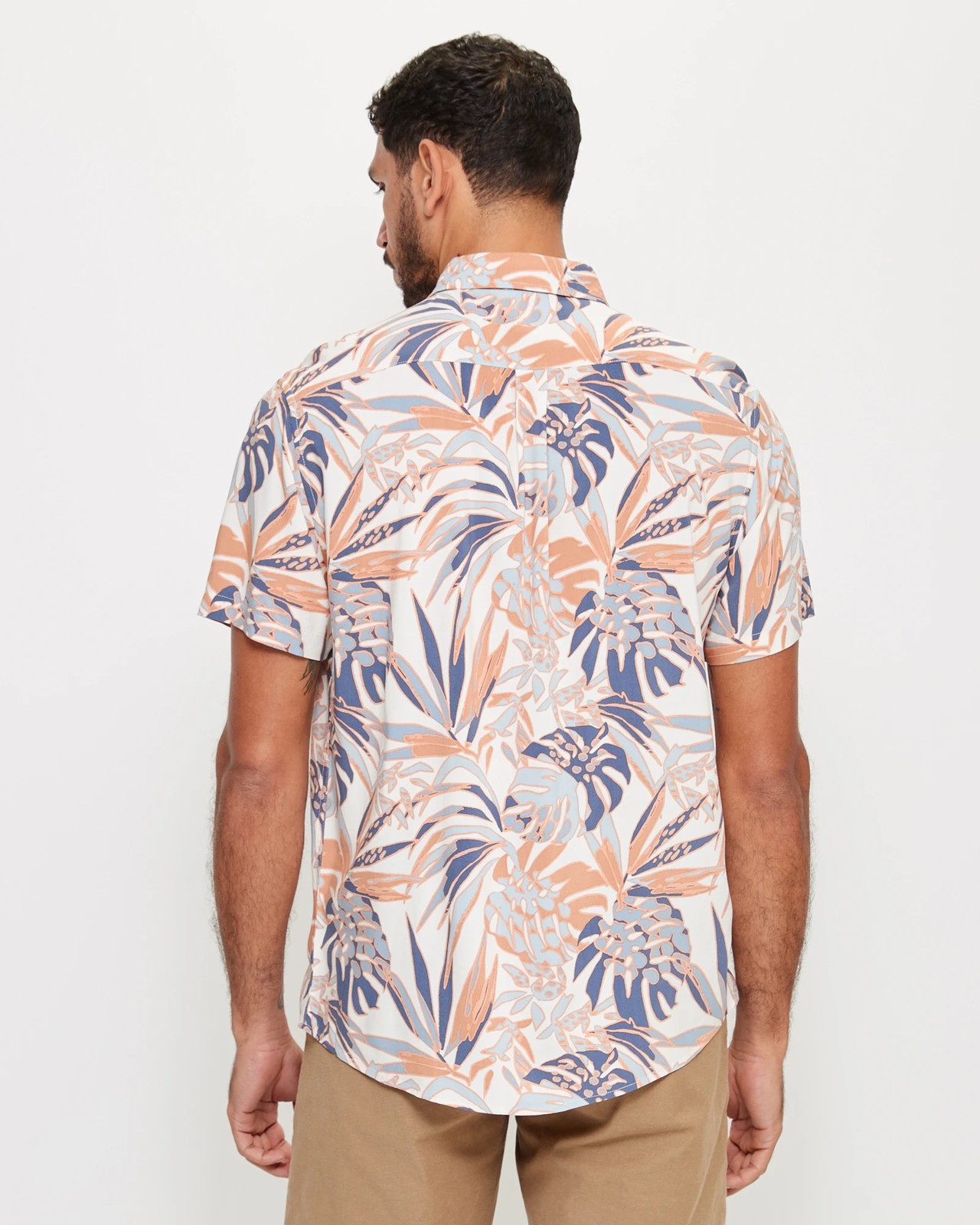 Floral Viscose Short Sleeve Shirt 4 of 5