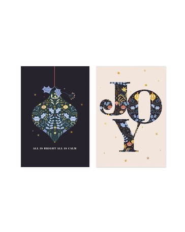 10 Pack Hallmark Boxed Christmas Cards - Bauble and Joy