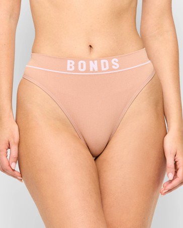Retro Rib Hi G-String Briefs - Bonds