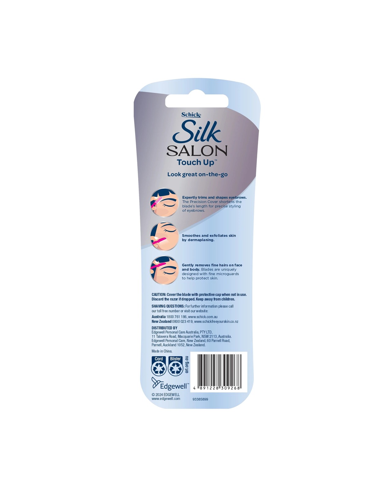 Schick Hydro Silk Touch-Up Razors and Precision Cover Eyebrow Shaper Set - 4 Pack 2 of 4
