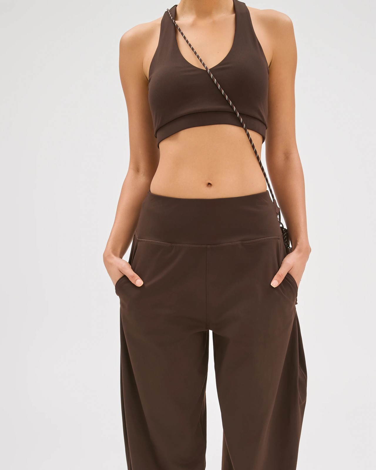 Active Studio Soft Balloon Yoga Pants - Cocoa 2 of 6