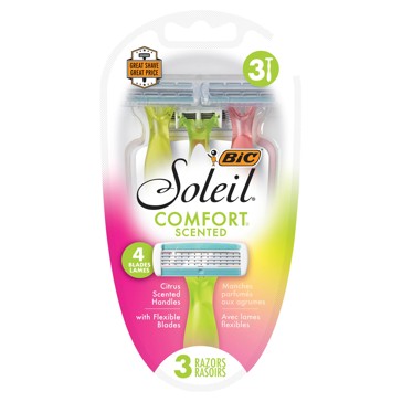3 Pack BIC Soleil Comfort Scented Razors