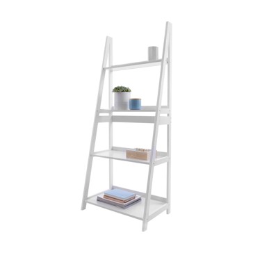 4 Tier Ladder Shelf White - Anko