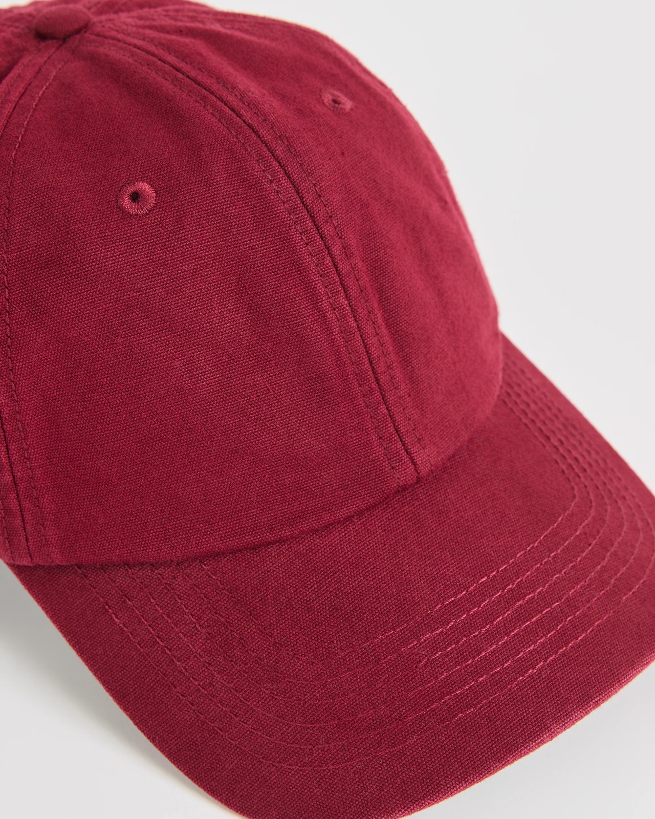 Washed Canvas Cap - Ruby 2 of 3