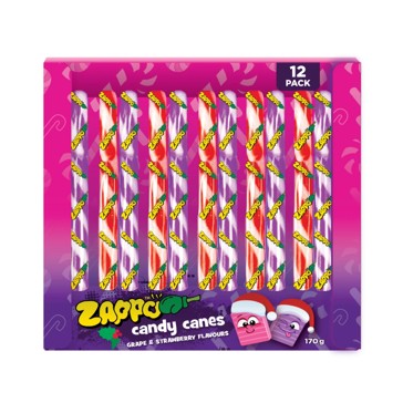 Zappo Candy Canes 12 Pack 170g