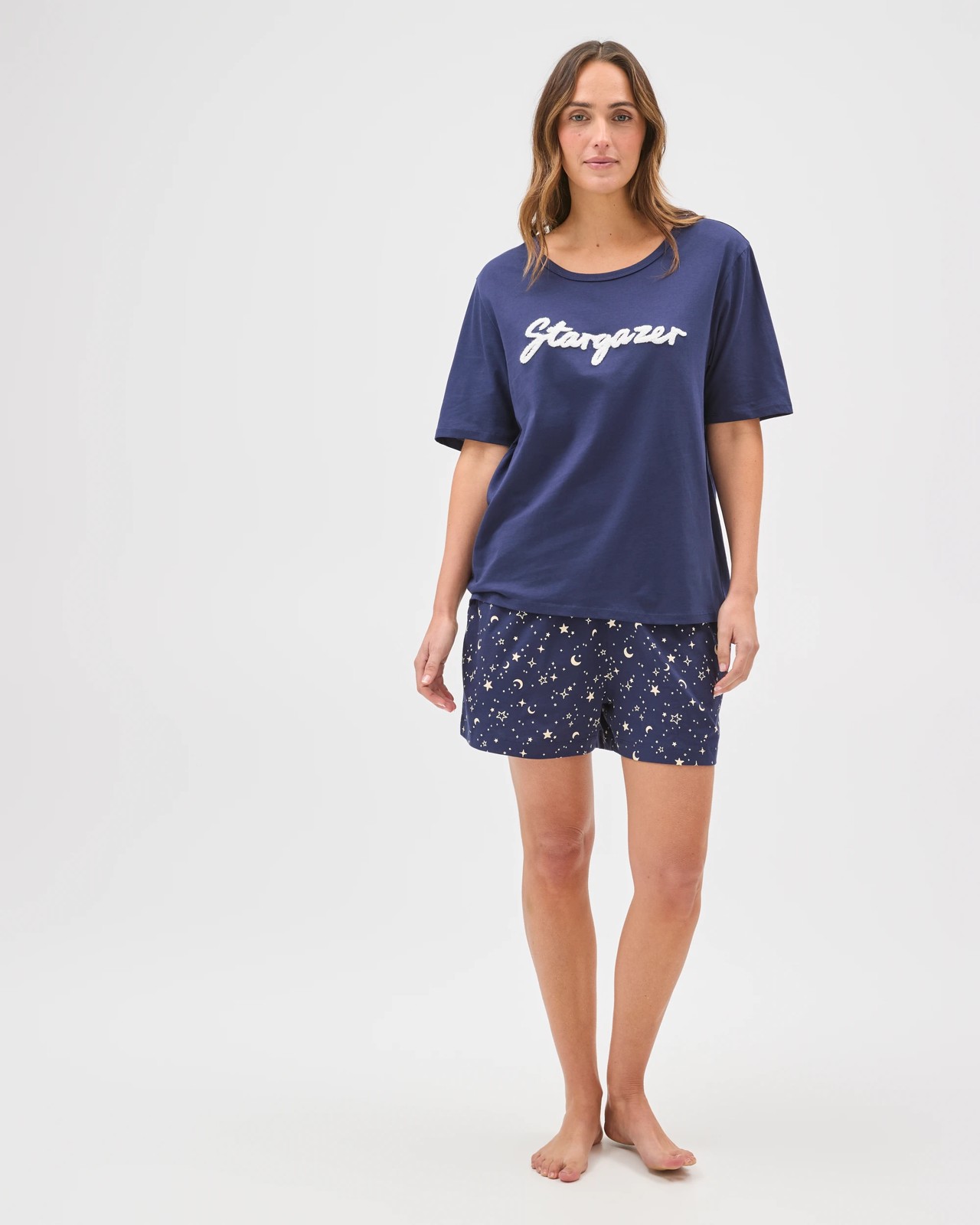 Australian Cotton Printed Sleep Top - Stargazer 2 of 6