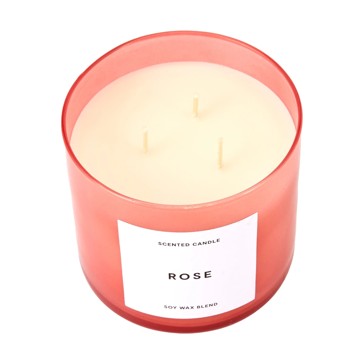 Rose Inspired Glass Candle - Anko