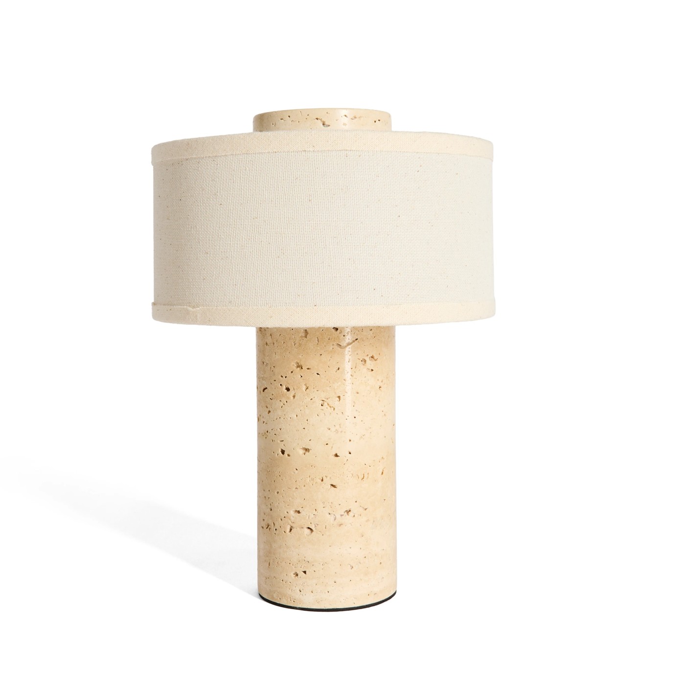 Anko Travertine Portable Rechargeable Lamp - Natural 2 of 5