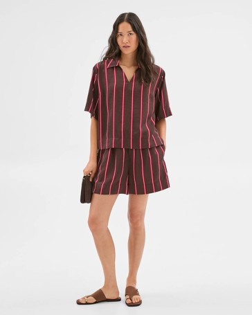 Popover Stripe Shirt