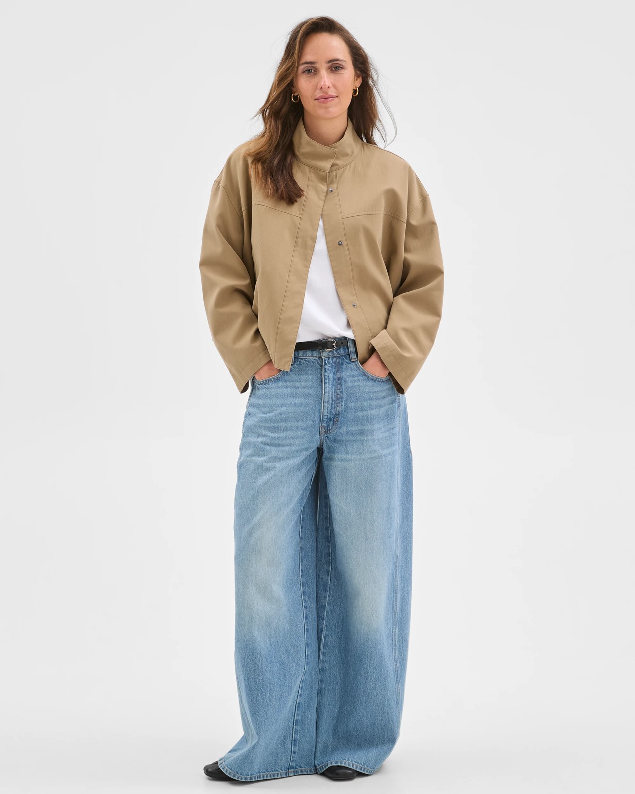 Australian Cotton Blend Bubble Hem Jacket 2 of 6