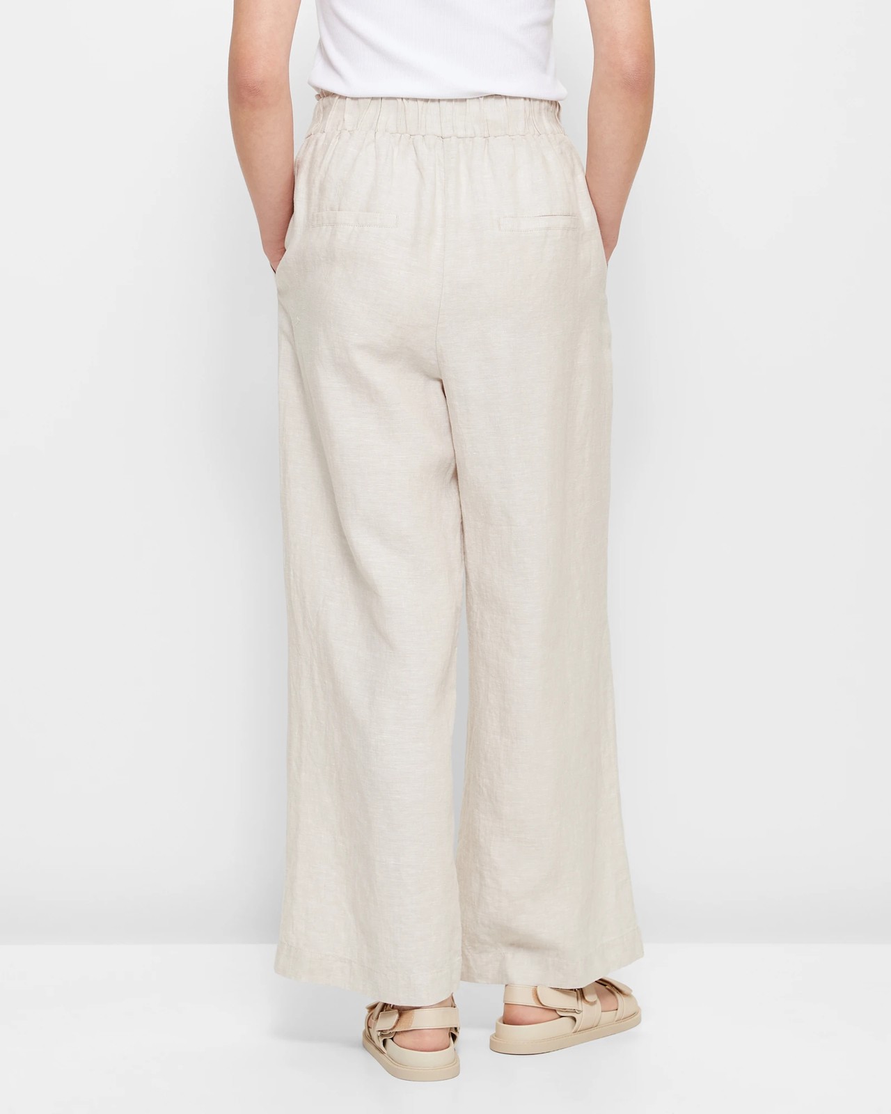 European Linen Wide Leg Pants | Target Australia