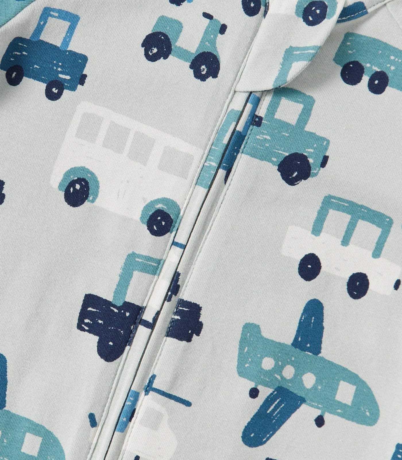 Baby Organic Cotton Print Zip Coverall 3 of 6